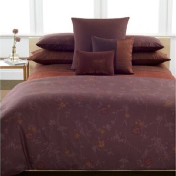 Calvin Klein Pillow Sham Set (2) Home Field Madder Sham Sea Grape - Picture 2 of 6